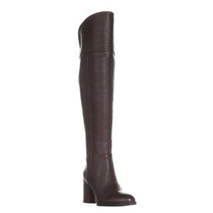 Franco Sarto Burgundy over the knee boots